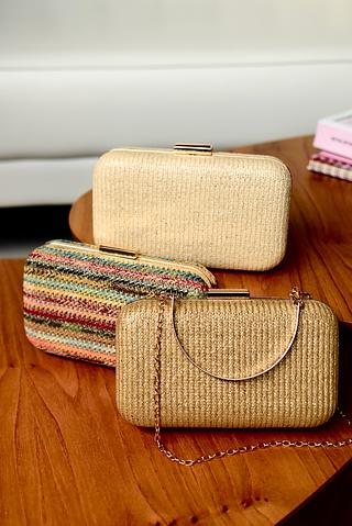 Bolsa de palha festa Clutch
