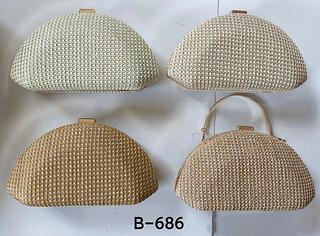 Bolsa de palha festa Clutch