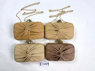 Bolsa de festa Clutch palha