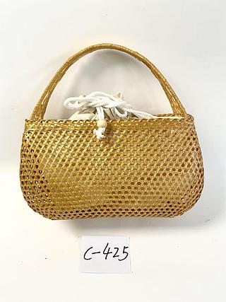 Bolsa de palha bambu