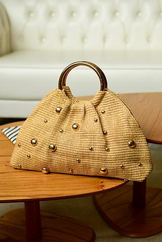 Bolsa de palha festa Clutch