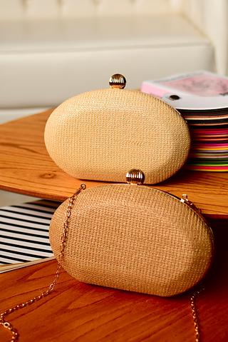 Bolsa de palha festa Clutch