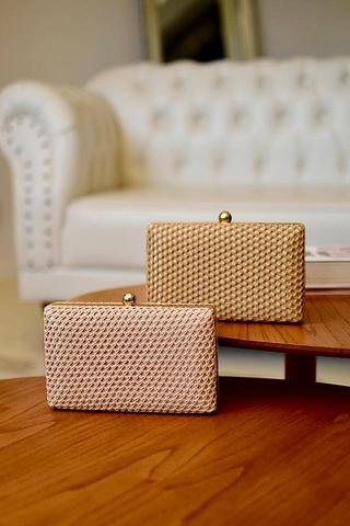 Bolsa de palha festa Clutch